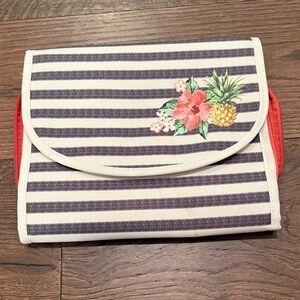Striped Makeup Bag